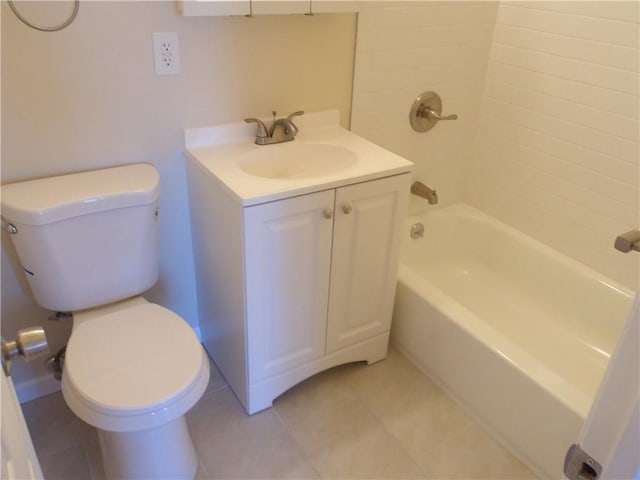1200 E 53rd St Unit 7B, Brooklyn, NY 11234 - bathroom with toilet, vanity, tile patterned flooring, and shower / tub combination