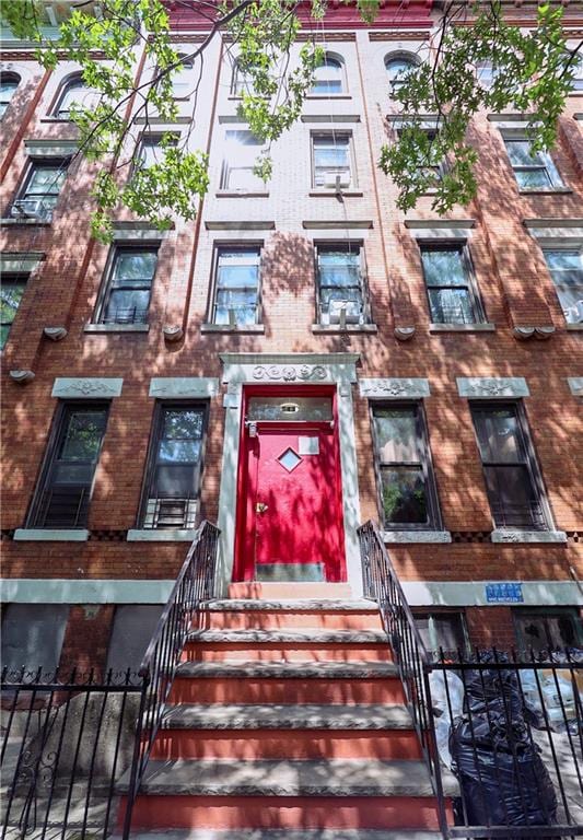 543 49th St, Brooklyn, NY 11220 - view of property with fence private yard and entry steps