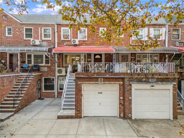 view of property with a garage