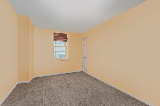 spare room with light carpet