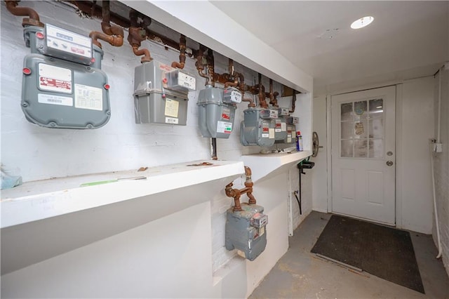 view of utility room