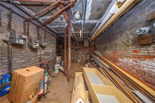 view of unfinished attic