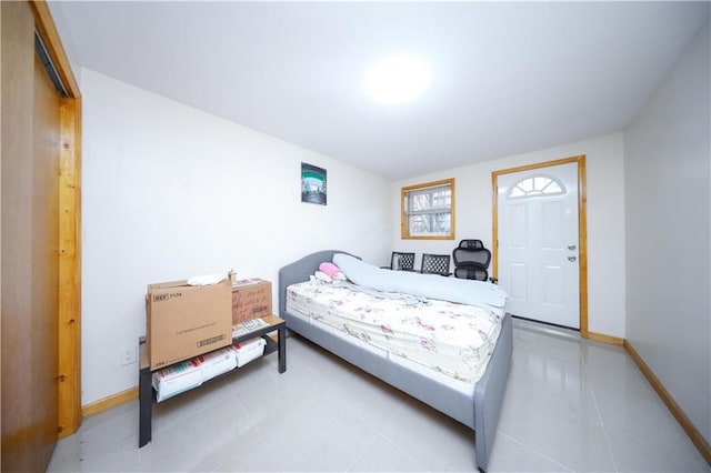 view of tiled bedroom