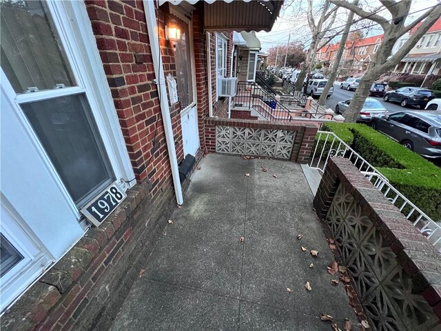 view of patio featuring cooling unit