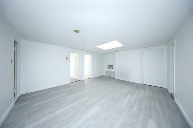 empty room featuring light wood-type flooring