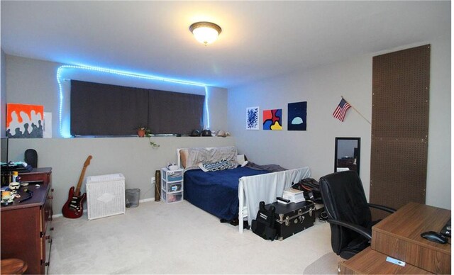 bedroom with carpet flooring