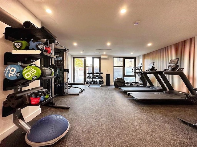 view of workout area