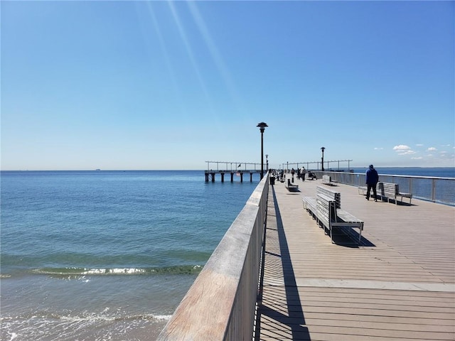 40 Oceana Dr W Unit 5G, Brooklyn, NY 11235 - dock area featuring a water view