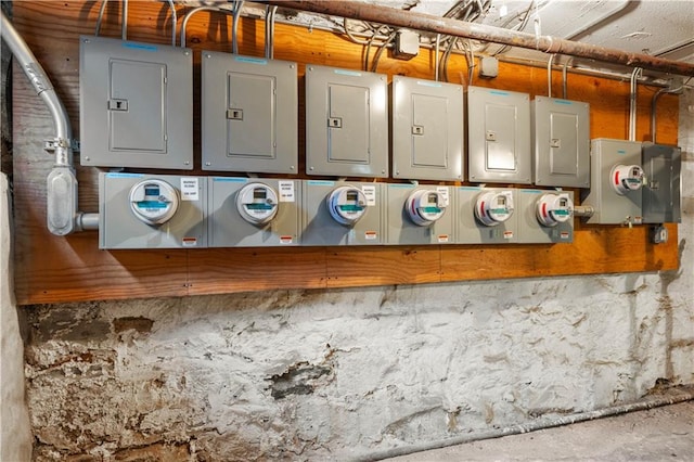 utility room featuring electric panel