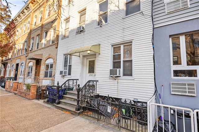 doorway to property with cooling unit