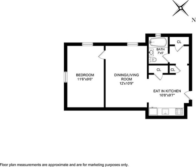 35 Oliver St Unit 1D, Brooklyn, NY 11209 - room layout