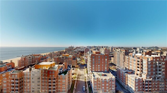 city view featuring a water view