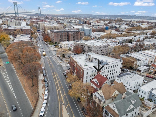 bird's eye view featuring a city view