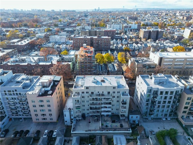 bird's eye view featuring a city view