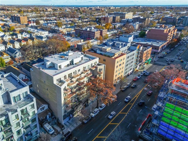 aerial view with a view of city