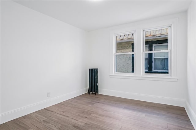 empty room featuring light hardwood / wood-style flooring