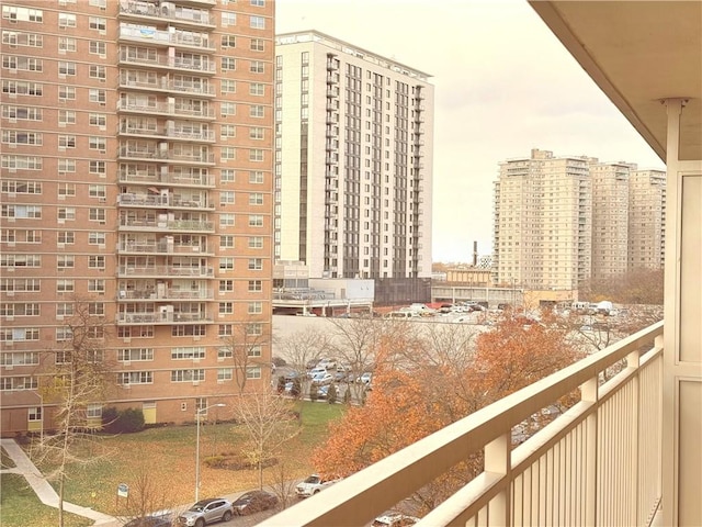 view of balcony