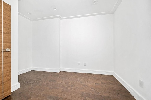 2335 Bath Ave Unit 1A, Brooklyn, NY 11214 - spare room featuring wood finished floors, baseboards, ornamental molding, and recessed lighting