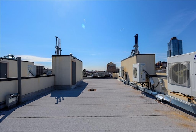 exterior space with ac unit