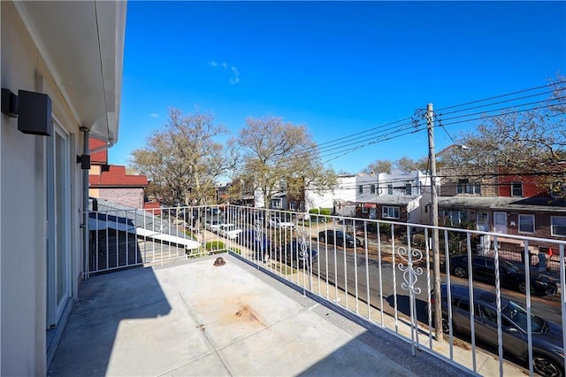 view of balcony