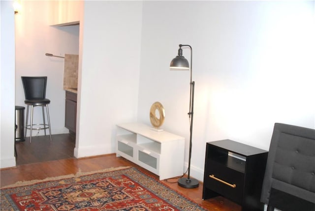 room details featuring hardwood / wood-style flooring