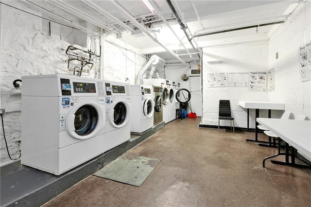 2234 Ocean Ave Unit E1, Brooklyn, NY 11229 - common laundry area with washing machine and clothes dryer