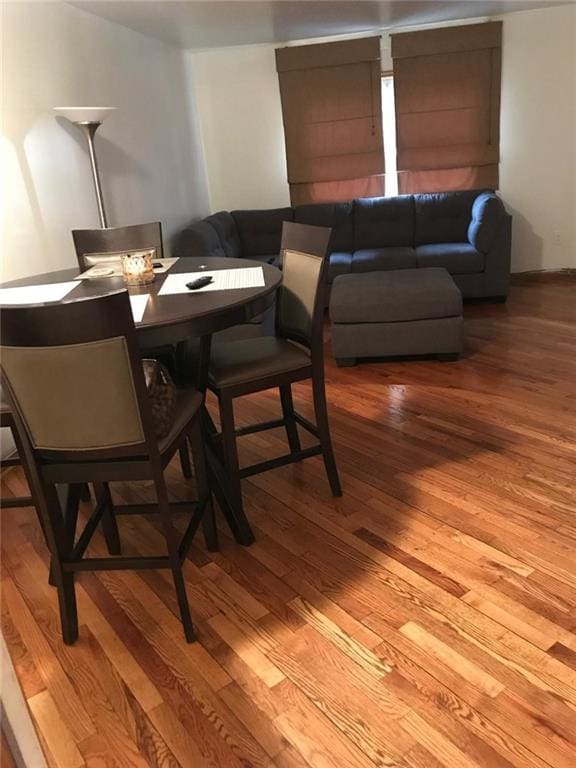 dining area featuring light hardwood / wood-style floors