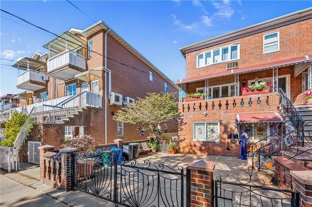 view of property with a fenced front yard