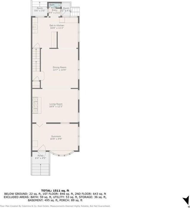 misc room with radiator heating unit and light wood-type flooring