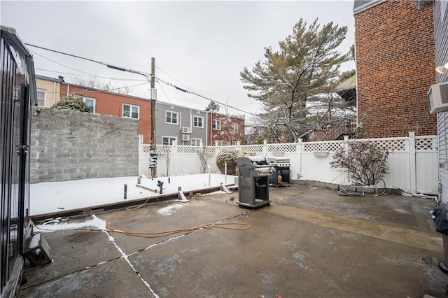 view of patio with grilling area