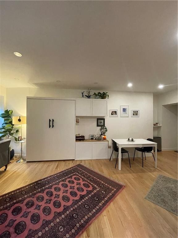 interior space featuring light hardwood / wood-style flooring