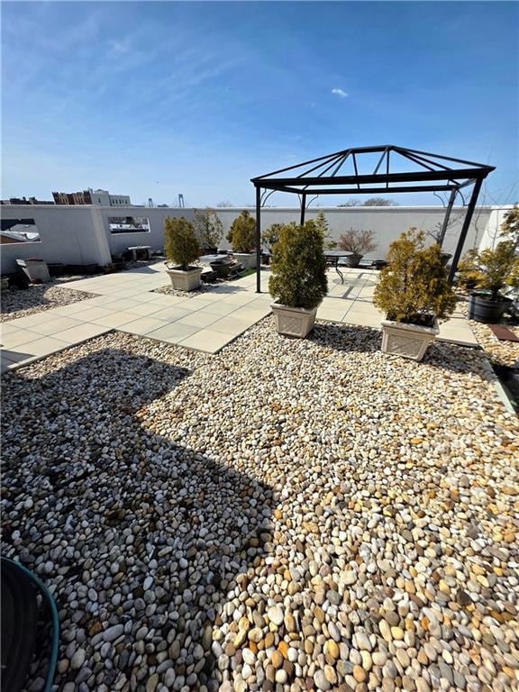 1927 78th St Unit 4A, Brooklyn, NY 11214 - view of yard with a gazebo and a patio area