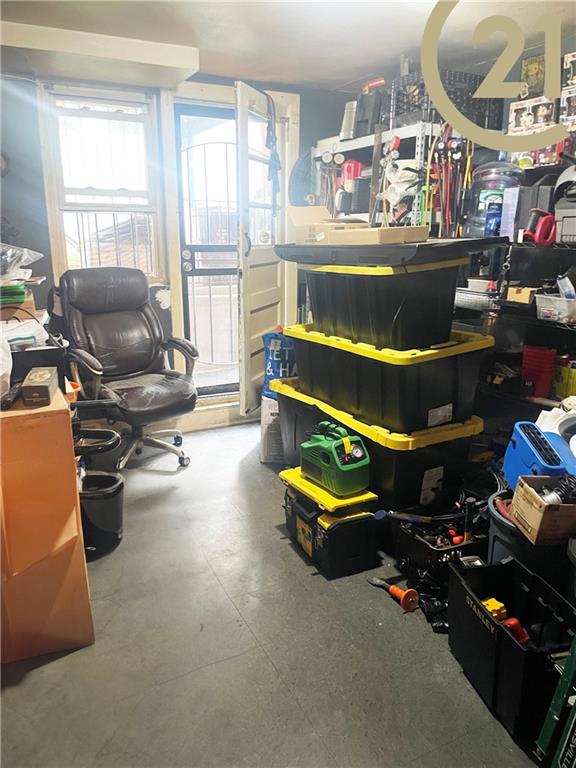 miscellaneous room with hardwood / wood-style floors