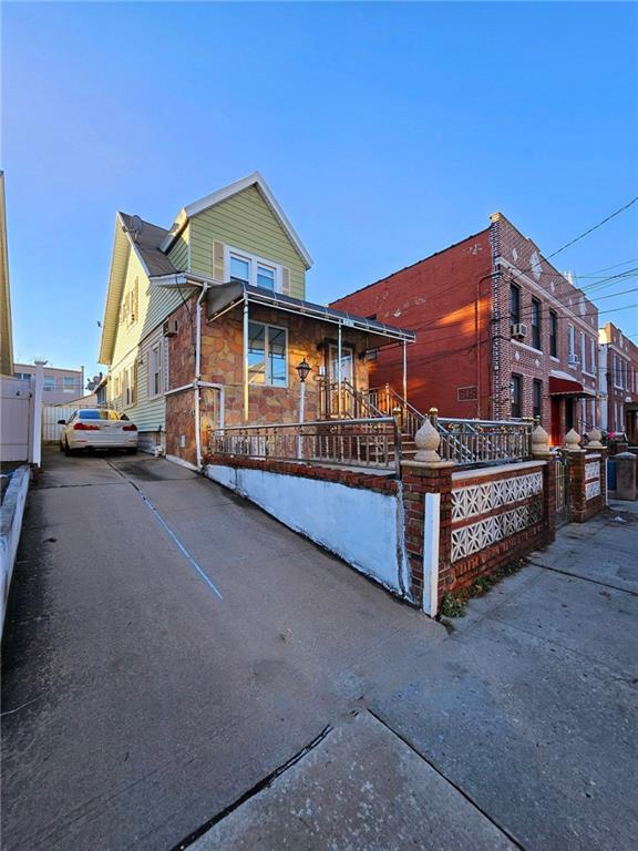 1720 W 12th St, Brooklyn, NY 11223 - view of front of property with driveway