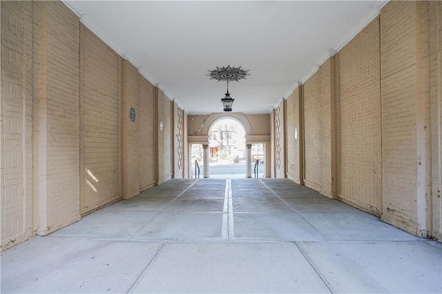 7101 Colonial Rd Unit L5I, Brooklyn, NY 11209 - corridor with brick wall