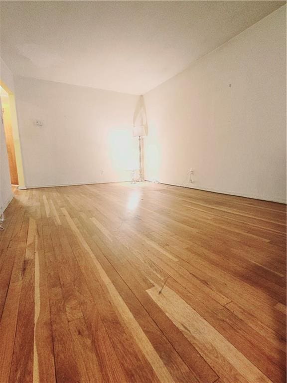 empty room featuring light hardwood / wood-style floors