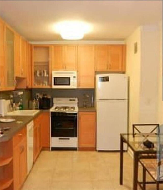 kitchen featuring white appliances