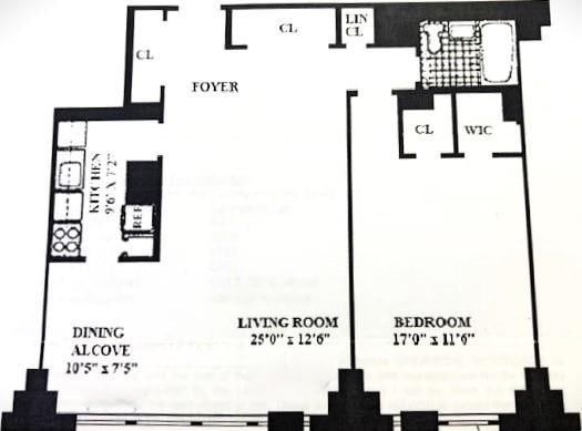 165 W End Ave Unit 16H, New York, NY 10023 - room layout