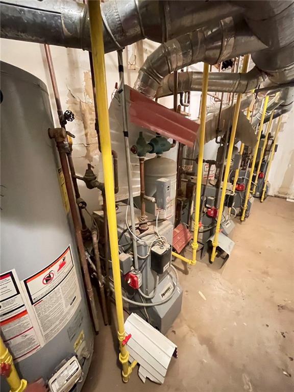 utilities featuring gas water heater