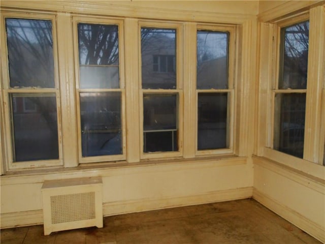 room details featuring radiator heating unit