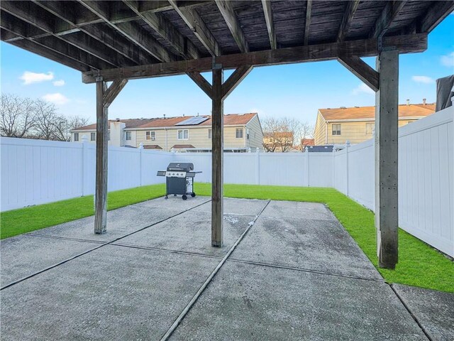 view of patio / terrace with area for grilling