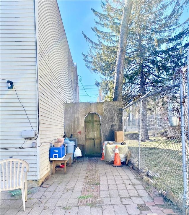 153 Hendrix St, Brooklyn, NY 11207 - view of patio featuring fence