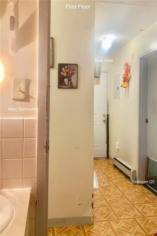 153 Hendrix St, Brooklyn, NY 11207 - hall with a baseboard radiator