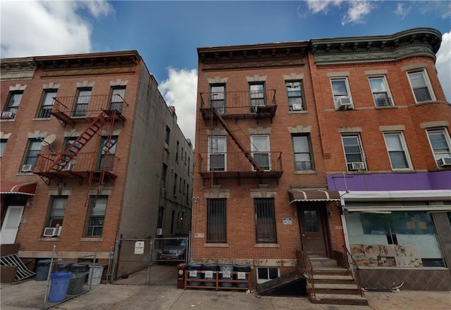 view of building exterior featuring cooling unit