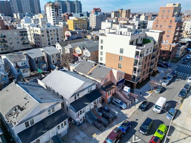 aerial view with a view of city