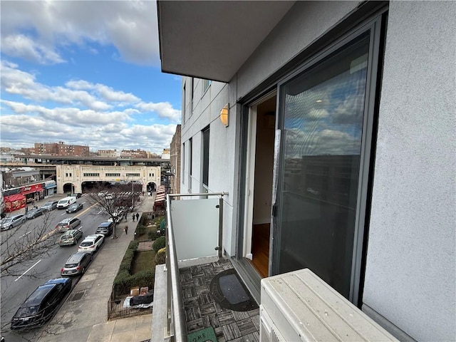 balcony featuring a view of city