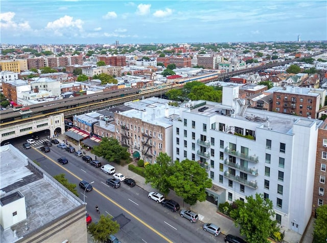 aerial view featuring a view of city