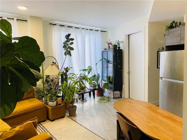 interior space featuring hardwood / wood-style floors