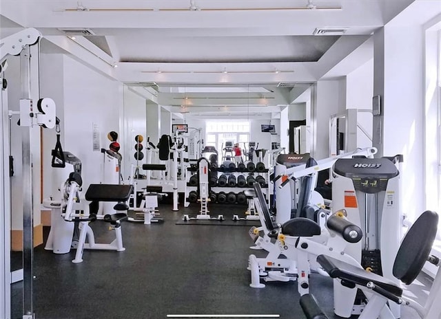 view of exercise room