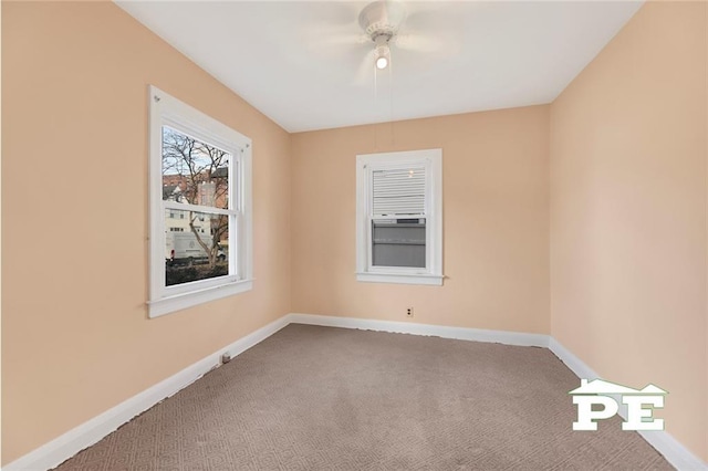 empty room with carpet floors